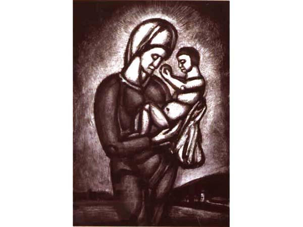 Georges Rouault's modernist paingint of The Virgin and the Child